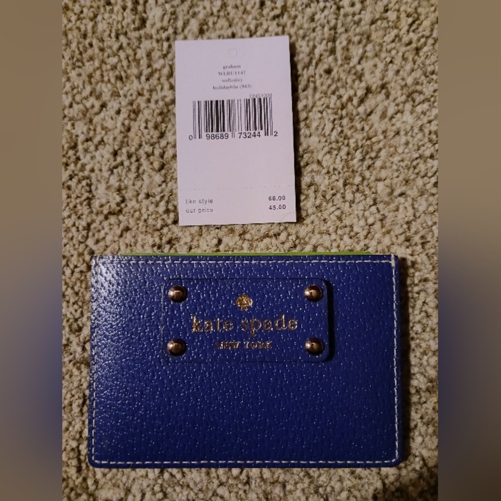 Kate Spade Graham Wellesly card holder NWT